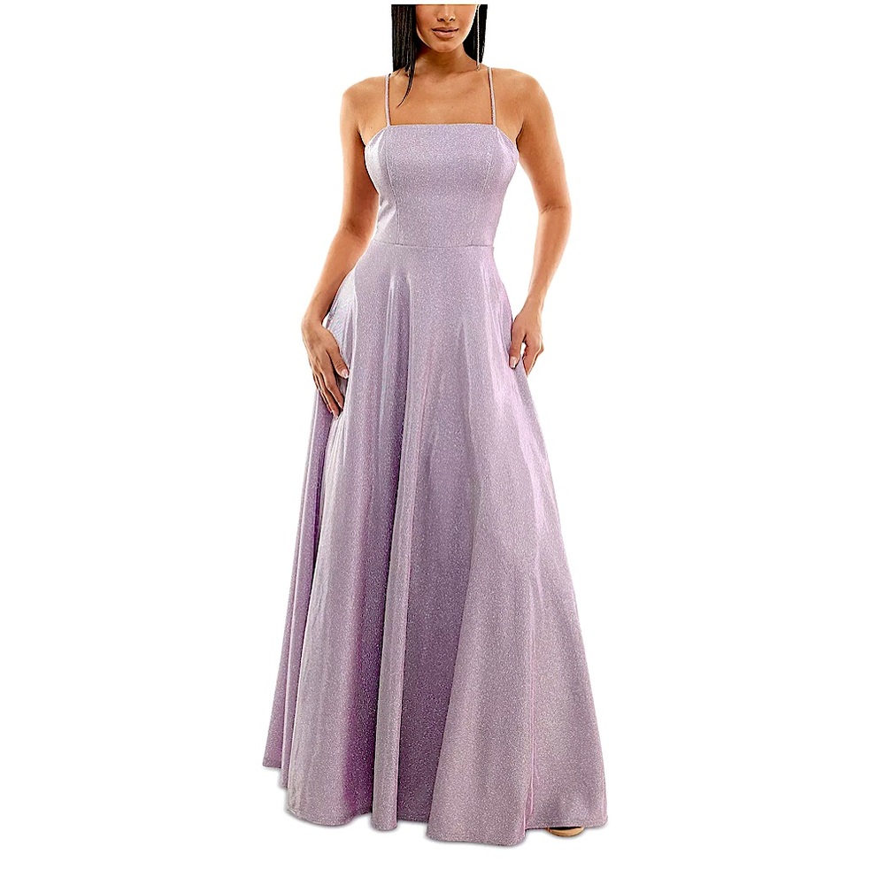 Lavender macys sparkly dress size 2 never worn New with tags